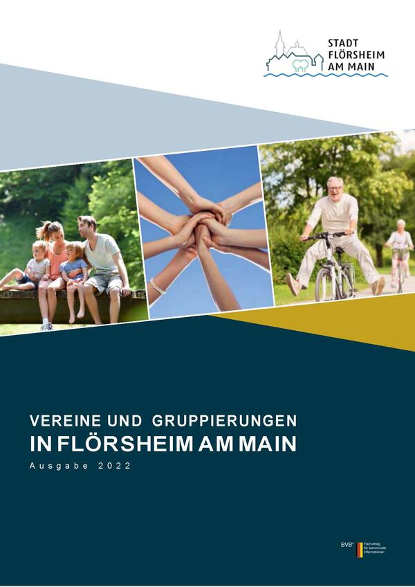 Titelblatt der Broschüre Vereine und Gruppierungen in Flörsheim am Main, Ausgabe 2022
