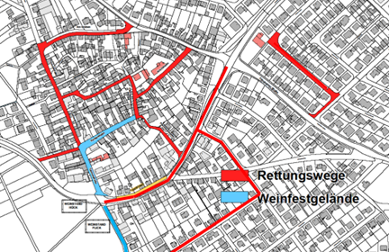 Rettungswege Weinfest 2026
