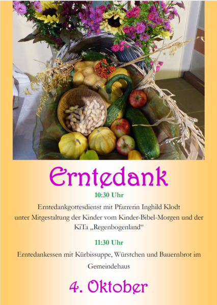 Erntedank 2026