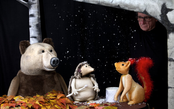 Herr Eichhorn und der erste Schnee