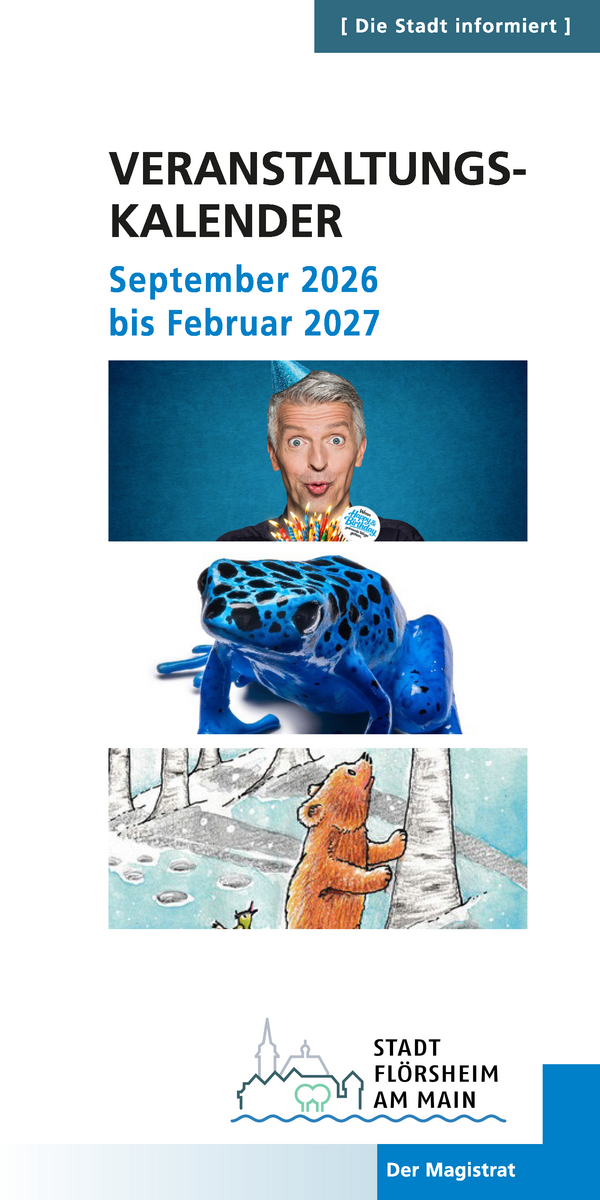 Titelseite Veranstaltungskalender 09/2026 bis 02/2027